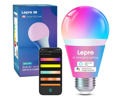Inteligentne oświetlenie Lepro Lepro B1 AI Smart Bulb E27 - inteligenta żarówka E27